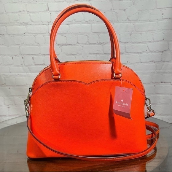 KATE SPADE Payton Medium Dome Satchel in Coral. Nwt Perfect Spring bag - Picture 9 of 13